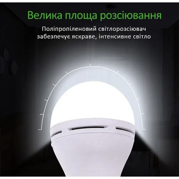 Лампа Smartcharge 15W с аккумулятором для освещения и работы без электричества
