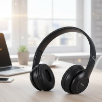 Наушники MDR P47+BT / Наушники беспроводные bluetooth microSD Mp3 с плеером
