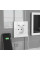 Розетка пластиковая с заземлением и двумя USB портами Coswall White