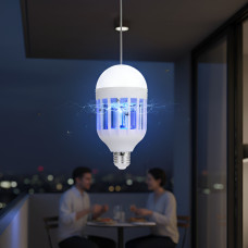 Светодиодная лампа-уничтожитель комаров Zapplight LED 5052 9W, E27, 2 режима, антикомариная ловушка