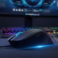 Проводная игровая мышь G407 Silent Plus с LED-подсветкой и DPI до 12000 черная