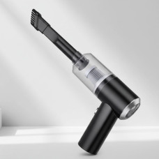 Портативный автомобильный пылесос 2 в 1 Vacuum Cleaner 8696 с насадками, беспроводной, 120 Вт, 4500 Па, черный