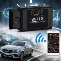 Діагностичний автосканер ELM327 OBD2 Wi-Fi з чипом PIC18F25K80, універсальний автомобільний WIFI сканер