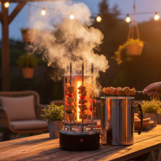 Електрошашличниця вертикальна Domotec BBQ MS-7782