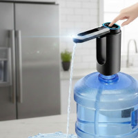 Помпа Water Pump 600 мл, аккумулятор D18 1200 мАч, USB, кнопка для бутылей 19 л