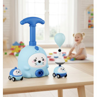Аэромобиль Balloon Inertia Car D8811 с запуском на воздушных шариках, набор машинок для гонок