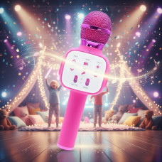Мікрофон Bluetooth Q8 караоке бездротовий дитячий у чотирьох кольорах