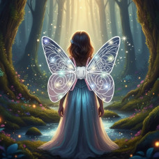 Світні крила феї Wings of Fairy 840 з підсвіткою і мелодією, регульовані ремінці, 64 см