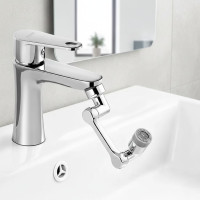 Насадка-аэратор Faucet Splash Head на кран для экономии воды, поворот на 1080°, два режима из металла