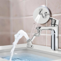 Пластикова насадка-аератор Faucet Splash Head для змішувача з поворотною головкою на 1080 градусів 2 режими роботи