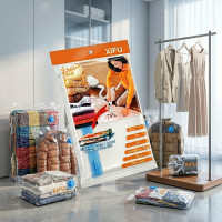 Вакуумний пакет для зберігання речей 80×120 см VACUM BAG A0041 герметичний, вологостійкий, компактне зберігання