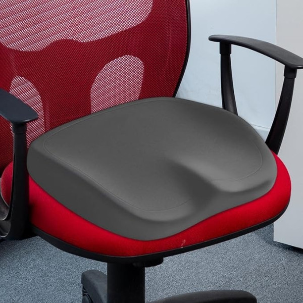 Подушка memory foam для сидения авто офис ортопедическая копчик спина удобство и правильная посадка