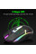 Комплект клавиатура с мышью T25 игровой USB RGB проводной подсветка металлическое основание смартфон подставка черный