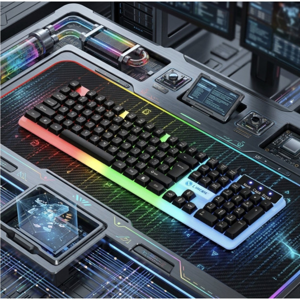 Комплект GTX350 клавиатура и мышь игровой USB RGB проводной черный