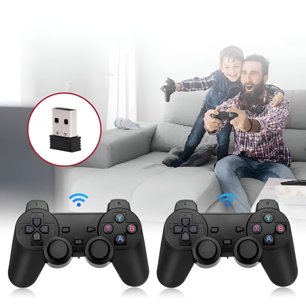 Приставка игровая X2 64GB ретро консоль 30000 игр 4K HDMI беспроводные джойстики для телевизора и игрового процесса