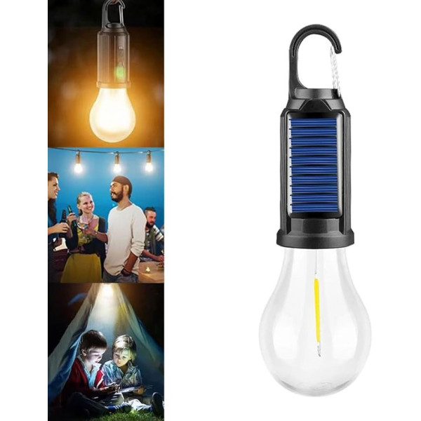 Лампа для кемпинга AND HA-112 LED аккумуляторная солнечная USB зарядка 3 режима