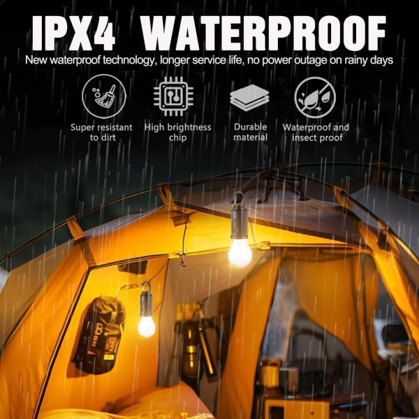 Лампа для кемпинга AND HA-112 LED аккумуляторная солнечная USB зарядка 3 режима