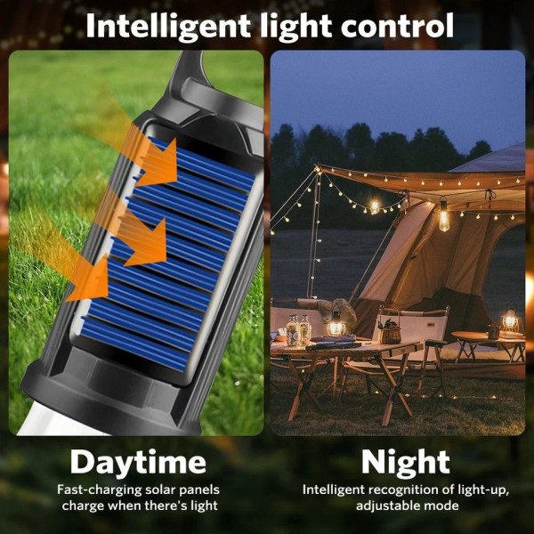 Лампа для кемпинга AND HA-112 LED аккумуляторная солнечная USB зарядка 3 режима