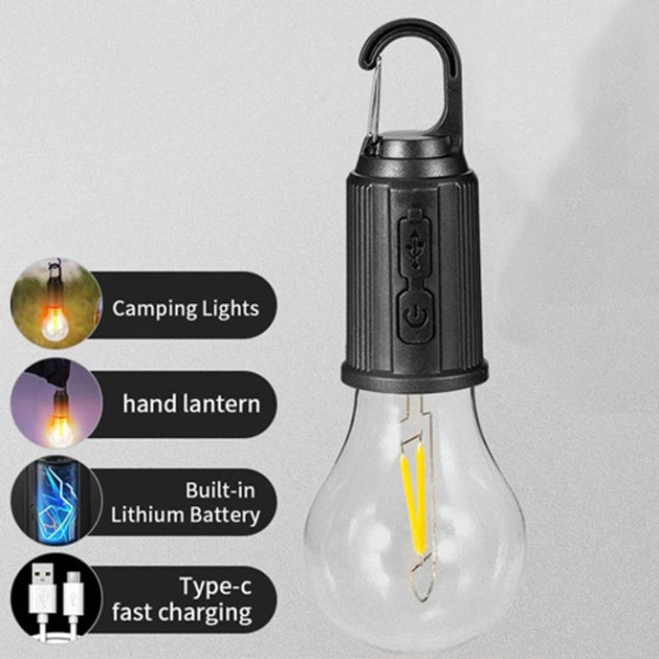 Лампа для кемпинга AND HA-112 LED аккумуляторная солнечная USB зарядка 3 режима