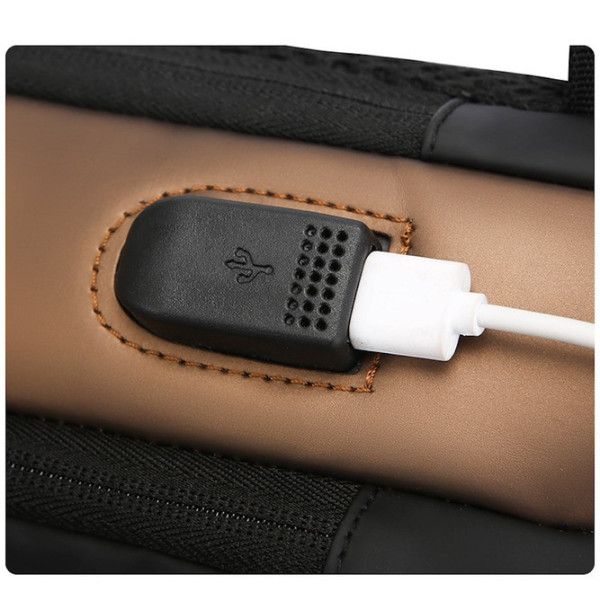 Нагрудная сумка слинг водоотталкивающая через плечо USB порт TSA замок XL-1515 для города и путешествий