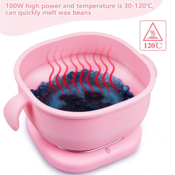 Прибор для разогрева воска Wax Kettle AND651 400 мл с силиконовой чашей компактный воскоплав для депиляции