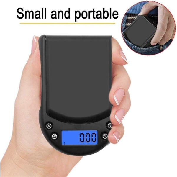 Весы ювелирные карманные AND P071 0.01-100 г точность 0.01 г LCD дисплей с подсветкой для точного взвешивания