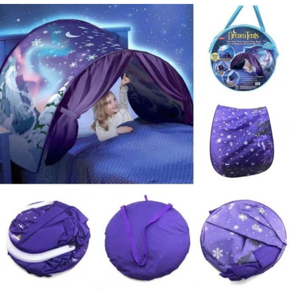 Дитячий намет тент Children's Tent 026 зі шторками для ліжка захист сну та ігор затишний чохол козирок