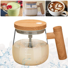 Электрическая кружка мешалка Coffee Stirring Cup AND896 автоматическая 400 мл с миксером крышкой для кофе