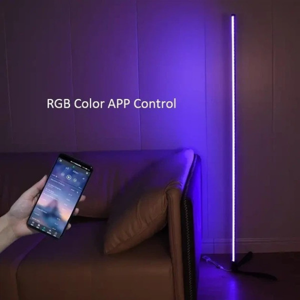 Напольная RGB светодиодная лампа торшер HA-10 HA-100 1,4 м с пультом управления для спальни гостиной атмосферы