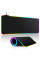 Игровой RGB коврик XL-1747 30×70 см для клавиатуры и мыши большой геймерский коврик с яркой подсветкой и комфортом