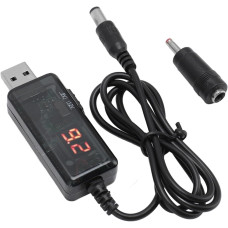 Кабель USB-DC AND 5765 для Wi-Fi роутера, модема и ONU, питание от повербанка с дисплеем и переключателем 9V/12V