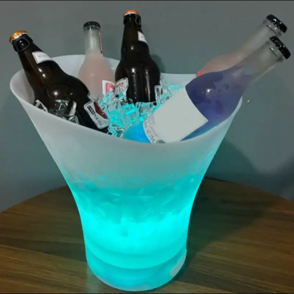Ведро для льда Bucket Light Bluetooth LED подсветка колонка USB охлаждение напитков стильный бар