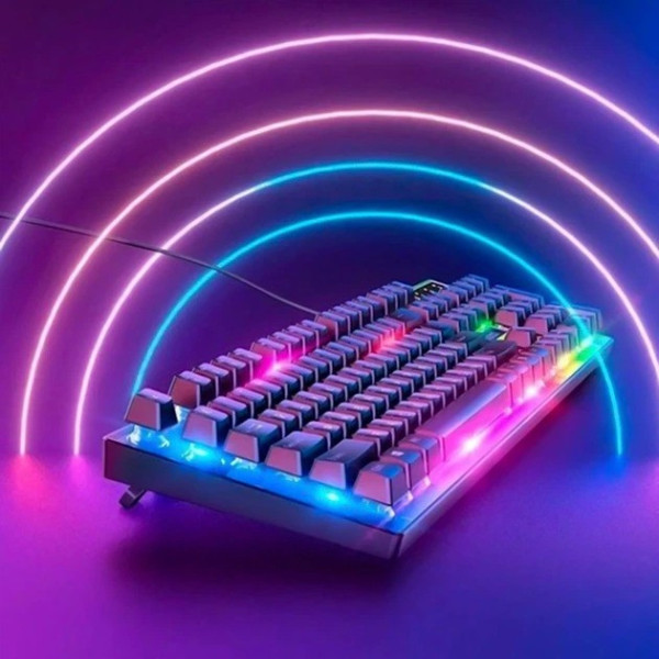Игровая клавиатура и мышь HOCO GM18 RGB комплект 104 клавиши проводной геймерский сет
