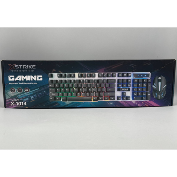 Игровая клавиатура и мышь XSTRIKE X-1014 RGB USB мембранный комплект 104 клавиши
