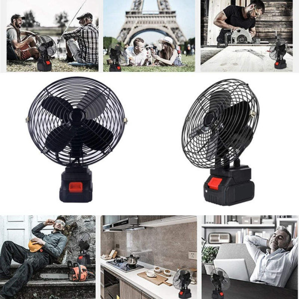 Аккумуляторный вентилятор 8" Lithium Electric Fan переносной для кемпинга и отдыха