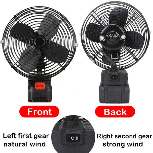 Аккумуляторный вентилятор 8" Lithium Electric Fan переносной для кемпинга и отдыха