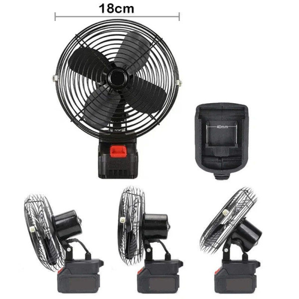 Аккумуляторный вентилятор 8" Lithium Electric Fan переносной для кемпинга и отдыха