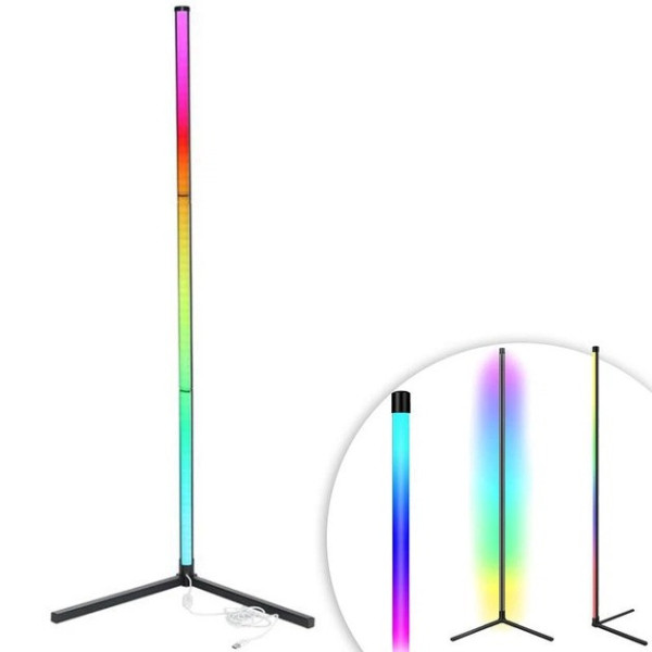 Угловой светильник Corner Light RGB 120 см напольная LED лампа с пультом для стильной подсветки интерьера