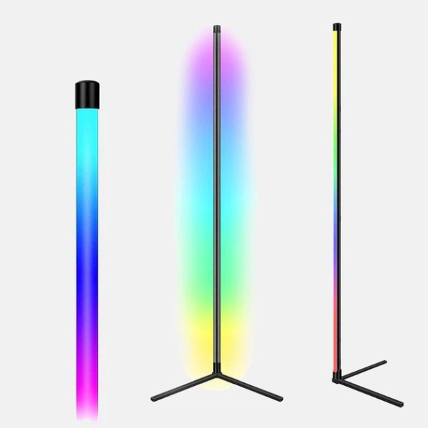 Угловой светильник Corner Light RGB 120 см напольная LED лампа с пультом для стильной подсветки интерьера