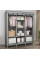 Универсальный тканевый шкаф Storage Wardrobe 88130 с 8 полками и 3 секциями для одежды обуви и домашнего хранения