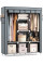 Универсальный тканевый шкаф Storage Wardrobe 88130 с 8 полками и 3 секциями для одежды обуви и домашнего хранения