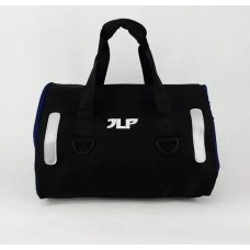 Містка спортивна сумка JLP 39×38×23 см із синіми вставками дорожня для тренувань подорожей і поїздок