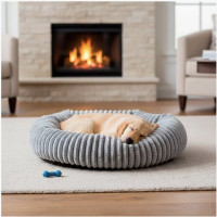 Лежанка Pet Choice 45×40 для котів і собак м'яке спальне місце з комфортною підстилкою для тварин