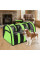 Сумка-переноска For Friends GREEN paws M 41×25×26 см дышащая для собак и котов с удобной конструкцией