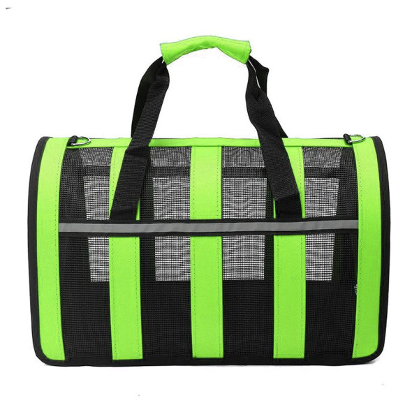 Сумка-переноска For Friends GREEN paws M 41×25×26 см дышащая для собак и котов с удобной конструкцией