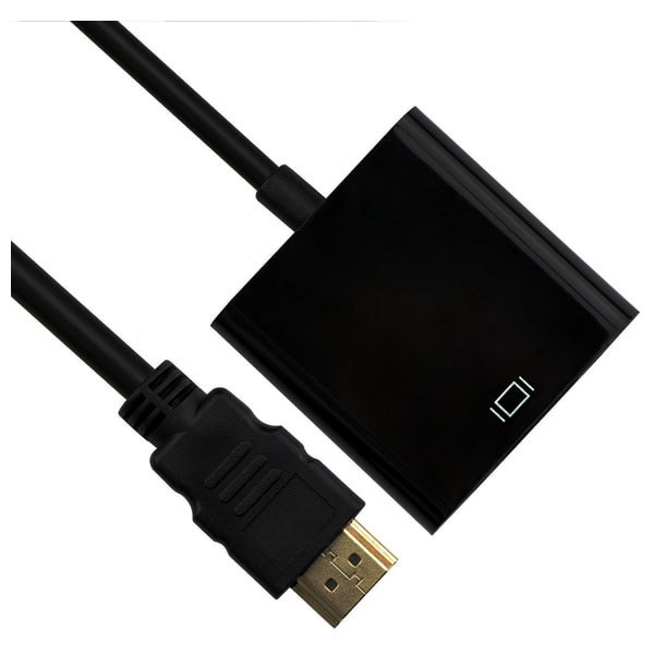 Конвертер HDMI на VGA и AV с аудиовыходом переходник для подключения монитора и проектора черный