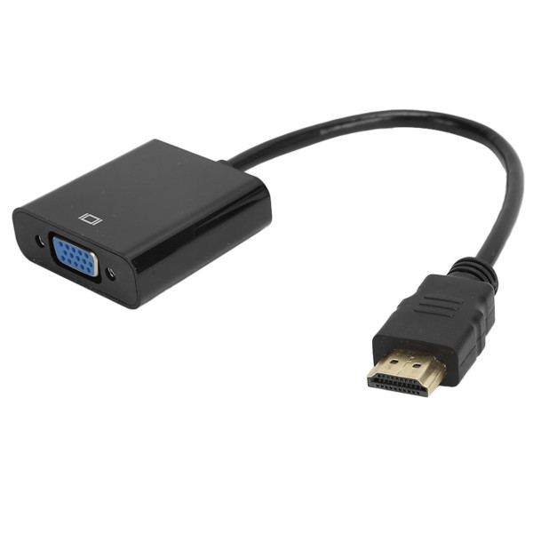 Конвертер HDMI на VGA и AV с аудиовыходом переходник для подключения монитора и проектора черный