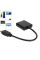 Конвертер HDMI на VGA и AV с аудиовыходом переходник для подключения монитора и проектора черный