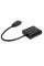 Конвертер HDMI на VGA и AV с аудиовыходом переходник для подключения монитора и проектора черный