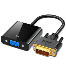 Адаптер DVI на VGA Addap DVI2VGA-01 відеоконвертер для монітора та проєктора з підтримкою Full HD 1080p